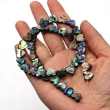 Abalone Shell Heart Beads Charm DIY Couple Necklace Earrings