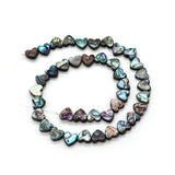 Abalone Shell Heart Beads Charm DIY Couple Necklace Earrings