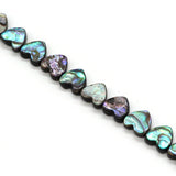 Abalone Shell Heart Beads Charm DIY Couple Necklace Earrings