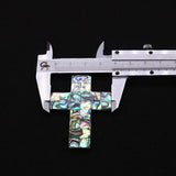 Abalone Shell Cross Pendant 49x52mm DIY Jewelry Making