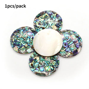 Abalone Shell Disc Pendants for DIY Necklace Jewelry Making