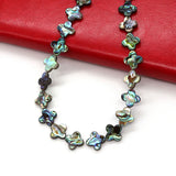 Abalone Shell Flower Beads for DIY Necklace, 7-18mm