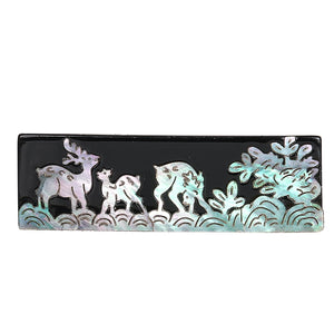 Abalone Shell Hair Clip Deer Pattern Hair Accessories for Women