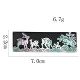Abalone Shell Hair Clip Deer Pattern Hair Accessories for Women
