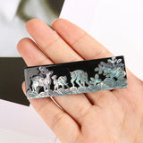 Abalone Shell Hair Clip Deer Pattern Hair Accessories for Women