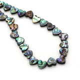 Abalone Shell Heart Beads 10mm DIY Jewelry Making