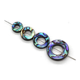 Abalone Shell Circle Beads for DIY Jewelry