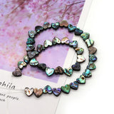 Abalone Shell Heart Beads 10mm Charm DIY Jewelry