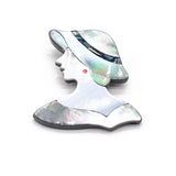 Abalone Shell Lady Girl Brooches for DIY Jewelry Making