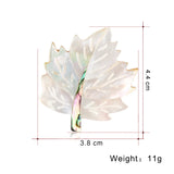 Abalone Shell Leaf Shape Brooch Women Jewelry Wedding Party Pins