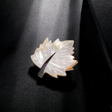 Abalone Shell Leaf Shape Brooch Women Jewelry Wedding Party Pins