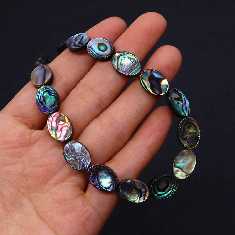 Abalone Shell Oval Beads Necklace Bracelet Pendant Gift