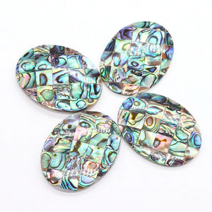 Abalone Shell Oval Necklace Pendant for Jewelry Making DIY Women Gift