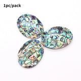Abalone Shell Oval Necklace Pendant for Jewelry Making DIY Women Gift
