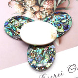 Abalone Shell Oval Necklace Pendant for Jewelry Making DIY Women Gift