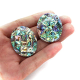 Abalone Shell Oval Necklace Pendant for Jewelry Making DIY Women Gift