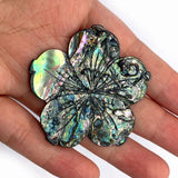 Abalone Shell Pendant Flower Charm for Jewelry Making