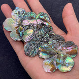 Abalone Shell Pendant Flower Charm for Jewelry Making
