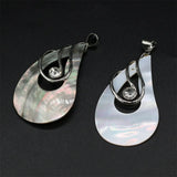 Abalone Shell Pendant Drop Mother of Pearl Charms for DIY Necklace