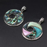Abalone Shell Mother of Pearl Pendant Mix-Color Necklace DIY