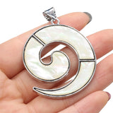 Abalone Shell Pendant Mix-Color Mother of Pearl Charms for DIY Necklace