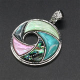 Abalone Shell Mother of Pearl Pendant Mix-Color Necklace DIY