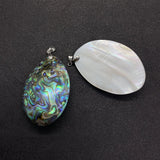 Abalone Shell Pendants Oval Jewelry DIY Necklace Making