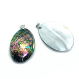 Abalone Shell Pendants Oval Jewelry DIY Necklace Making