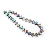 Abalone Shell Triangle Beads Charm Necklace Earrings Jewelry Bracelet