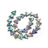 Abalone Shell Triangle Beads Charm Necklace Earrings Jewelry Bracelet