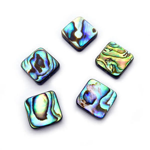 10mm-14mm Abalone Shell Beads Square Charm DIY Jewelry