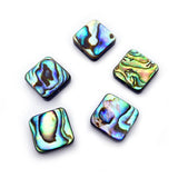 10mm-14mm Abalone Shell Beads Square Charm DIY Jewelry