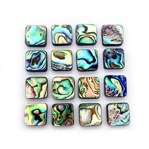 10mm-14mm Abalone Shell Beads Square Charm DIY Jewelry