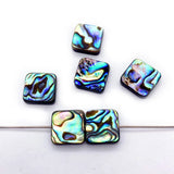 10mm-14mm Abalone Shell Beads Square Charm DIY Jewelry