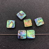 10mm-14mm Abalone Shell Beads Square Charm DIY Jewelry
