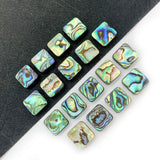 10mm-14mm Abalone Shell Beads Square Charm DIY Jewelry