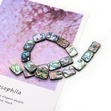 Natural Abalone Shells Square Beads for DIY Jewelry
