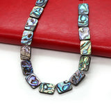 Natural Abalone Shells Square Beads for DIY Jewelry