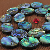 Abalone Shell Oval Coin Beads 6x8-15x20mm Necklace 15inch