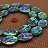 Abalone Shell Oval Coin Beads 6x8-15x20mm Necklace 15inch