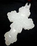 Afghan Jade Lace Cross Necklace Pendant