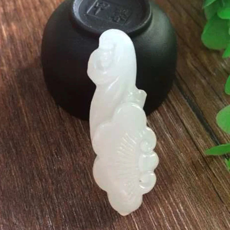 Natural Afghan Yulingchi Sheep Fat Jade Pendant