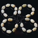 Natural Afghan Jade Carving Bead Bracelet Bangle Charm Jewellery