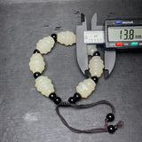 Natural Afghan Jade Carving Bead Bracelet Bangle Charm Jewellery