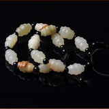 Natural Afghan Jade Carving Bead Bracelet Bangle Charm Jewellery