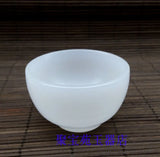 Natural Afghanistan Jade Marble Bowls Home Snack Cereal Dessert
