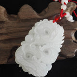 Afghanistan Stone Dragon Pendant Necklace Jewelry
