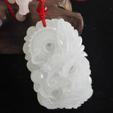 Afghanistan Stone Dragon Pendant Necklace Jewelry