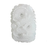 Afghanistan Stone Dragon Pendant Necklace Jewelry