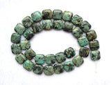 Africa Turquoise Flat Square Beads 12mm for DIY Jewelry Making
